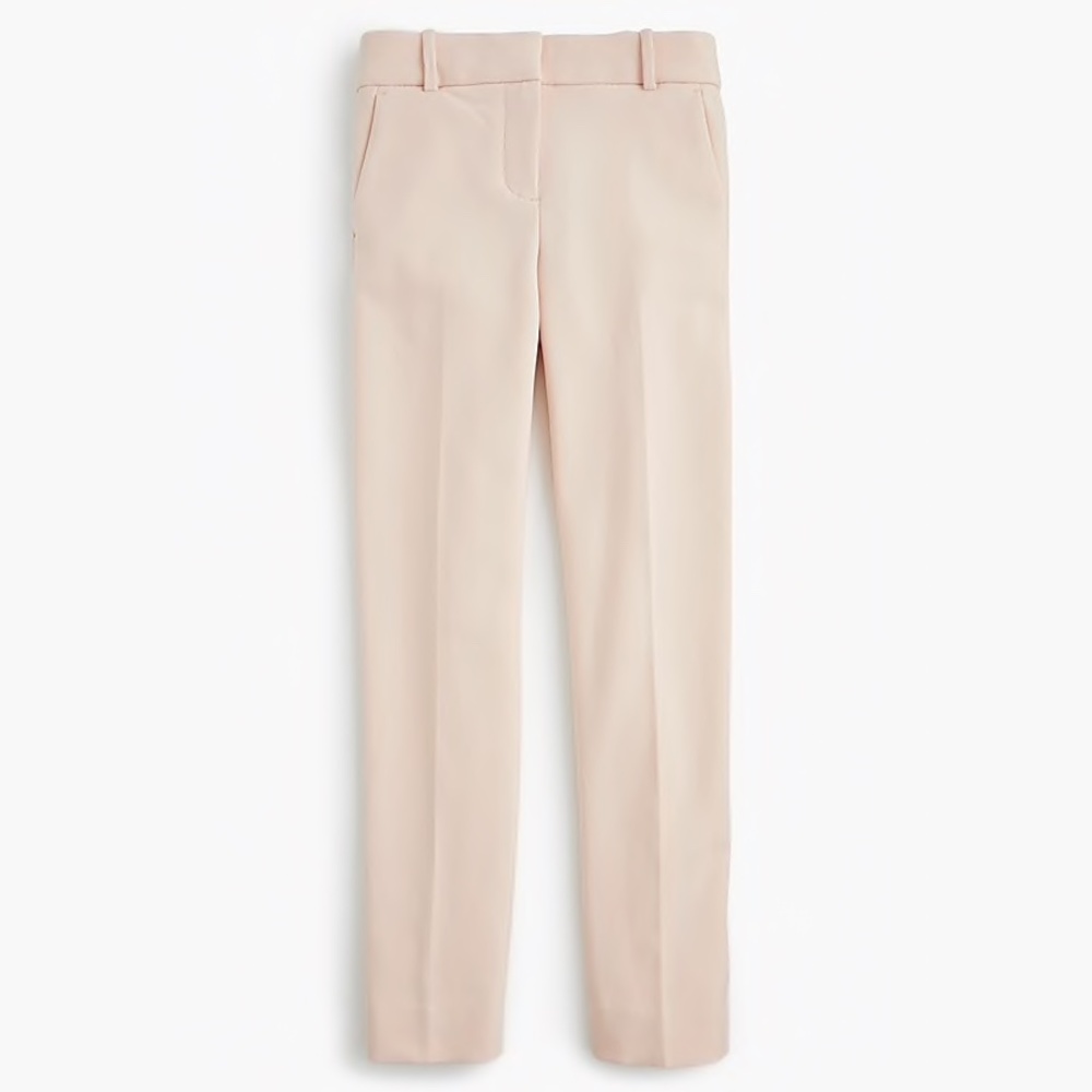 New JCREW Tall Cameron Crop Pants Stretch Blush